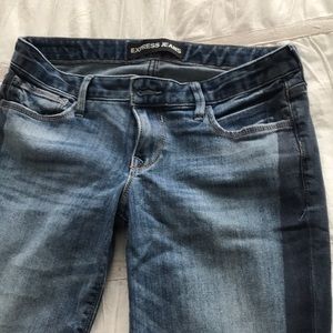 Ankle Skinny Stella Lowrise jeans w blue stripe